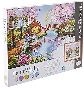 Amazon.com: Dimensions Paint By Number Japan Garden